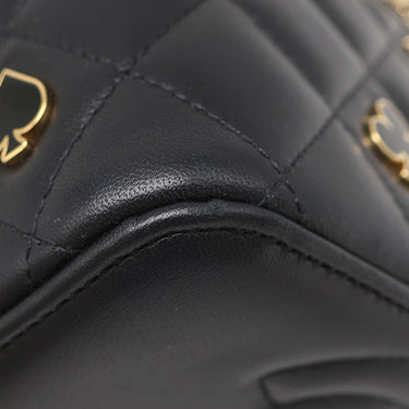 シャネル CHANEL バニティ チェーン ショルダー AP3079 ブラック レザー ショルダーバッグ ゴールド金具 ココマーク トランプ柄