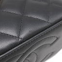 シャネル CHANEL バニティ チェーン ショルダー AP3079 ブラック レザー ショルダーバッグ ゴールド金具 ココマーク トランプ柄
