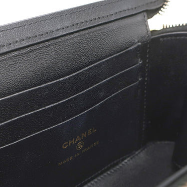 シャネル CHANEL バニティ チェーン ショルダー AP3079 ブラック レザー ショルダーバッグ ゴールド金具 ココマーク トランプ柄