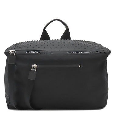 ジバンシイ GIVENCHY パンドラ スタッズ ブラック ナイロン レザー 2WAYバッグ シルバー金具 ハンドバッグ ショルダーバッグ