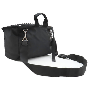 ジバンシイ GIVENCHY パンドラ スタッズ ブラック ナイロン レザー 2WAYバッグ シルバー金具 ハンドバッグ ショルダーバッグ