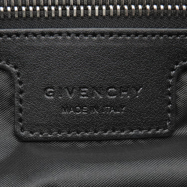 ジバンシイ GIVENCHY パンドラ スタッズ ブラック ナイロン レザー 2WAYバッグ シルバー金具 ハンドバッグ ショルダーバッグ