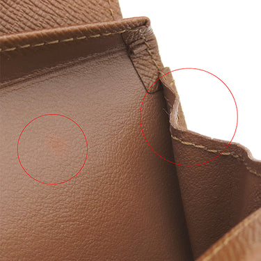 ルイヴィトン LOUIS VUITTON ポルト モネ プラ M61930 モノグラム モノグラムキャンバス コインケース ゴールド金具 茶 小銭入れ カードケース