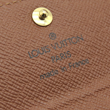 ルイヴィトン LOUIS VUITTON ポルト モネ プラ M61930 モノグラム モノグラムキャンバス コインケース ゴールド金具 茶 小銭入れ カードケース
