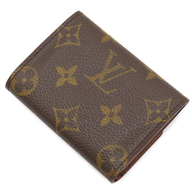 ルイヴィトン LOUIS VUITTON ポルト モネ プラ M61930 モノグラム モノグラムキャンバス コインケース ゴールド金具 茶 小銭入れ カードケース