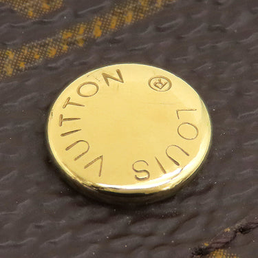 ルイヴィトン LOUIS VUITTON ポルト モネ プラ M61930 モノグラム モノグラムキャンバス コインケース ゴールド金具 茶 小銭入れ カードケース