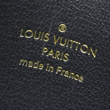 ルイヴィトン LOUIS VUITTON ポルトカルト クッサン M82748 ノワール ラムスキン カードケース ゴールド金具 黒 モノグラム エンボス LVサークル