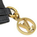 ルイヴィトン LOUIS VUITTON ポルトカルト クッサン M82748 ノワール ラムスキン カードケース ゴールド金具 黒 モノグラム エンボス LVサークル