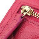 シャネル CHANEL マトラッセ クラシック スモール フラップ AP0231 ピンク レザー キャビアスキン 三つ折り財布 ゴールド金具 ココマーク コンパクト