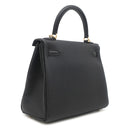 エルメス HERMES ケリー25 内縫い ブラック トゴ 2WAYバッグ ゴールド金具 新品 未使用 黒 ショルダー ハンドバッグ