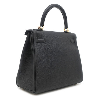 エルメス HERMES ケリー25 内縫い ブラック トゴ 2WAYバッグ ゴールド金具 新品 未使用 黒 ショルダー ハンドバッグ