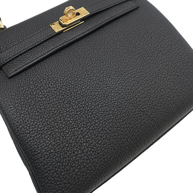 エルメス HERMES ケリー25 内縫い ブラック トゴ 2WAYバッグ ゴールド金具 新品 未使用 黒 ショルダー ハンドバッグ