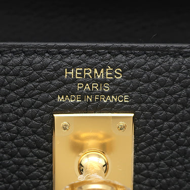 エルメス HERMES ケリー25 内縫い ブラック トゴ 2WAYバッグ ゴールド金具 新品 未使用 黒 ショルダー ハンドバッグ