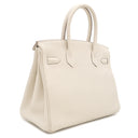 エルメス HERMES バーキン30 クレ トゴ ハンドバッグ ゴールド金具 新品 未使用 オフホワイト