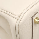 エルメス HERMES バーキン30 クレ トゴ ハンドバッグ ゴールド金具 新品 未使用 オフホワイト