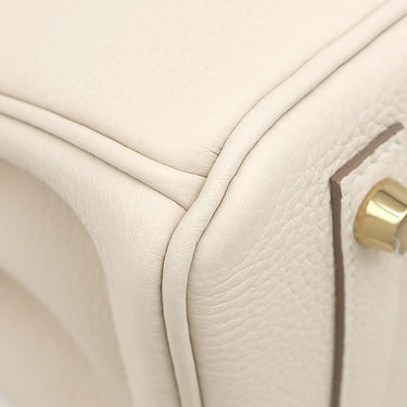 エルメス HERMES バーキン30 クレ トゴ ハンドバッグ ゴールド金具 新品 未使用 オフホワイト