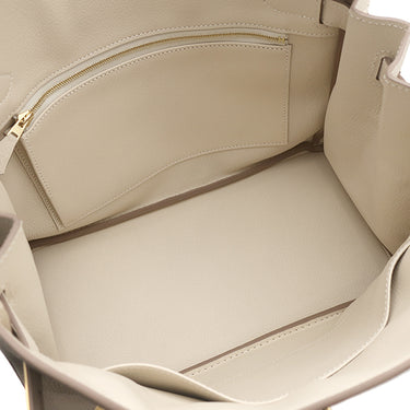 エルメス HERMES バーキン30 クレ トゴ ハンドバッグ ゴールド金具 新品 未使用 オフホワイト