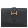 エルメス HERMES ベアン コンビネ ブラック ヴォーエプソン 三つ折り財布 ゴールド金具 黒