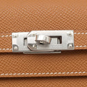 エルメス HERMES ケリーウォレット ロング トゥーゴー ゴールド ヴォーエプソン 長財布 シルバー金具 茶 ショルダー