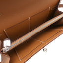 エルメス HERMES ケリーウォレット ロング トゥーゴー ゴールド ヴォーエプソン 長財布 シルバー金具 茶 ショルダー
