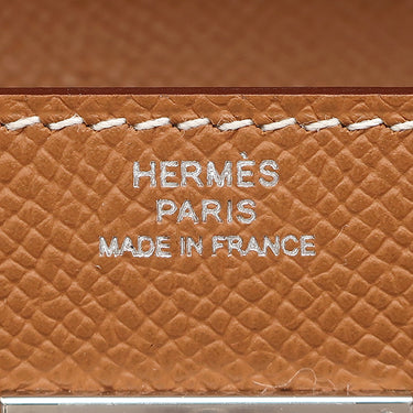 エルメス HERMES ケリーウォレット ロング トゥーゴー ゴールド ヴォーエプソン 長財布 シルバー金具 茶 ショルダー