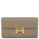 エルメス HERMES コンスタンス トゥーゴー エトゥープ ヴォーエプソン 長財布 ゴールド金具 新品 未使用 グレージュ
