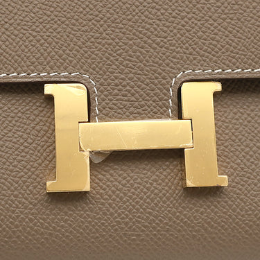 エルメス HERMES コンスタンス トゥーゴー エトゥープ ヴォーエプソン 長財布 ゴールド金具 新品 未使用 グレージュ