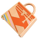 エルメス HERMES ケリー Hヴィブラシオン ピンクゴールド×オレンジ メタル チャーム ペンダントトップ バッグチャーム PG RG