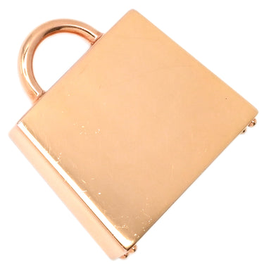 エルメス HERMES ケリー Hヴィブラシオン ピンクゴールド×オレンジ メタル チャーム ペンダントトップ バッグチャーム PG RG