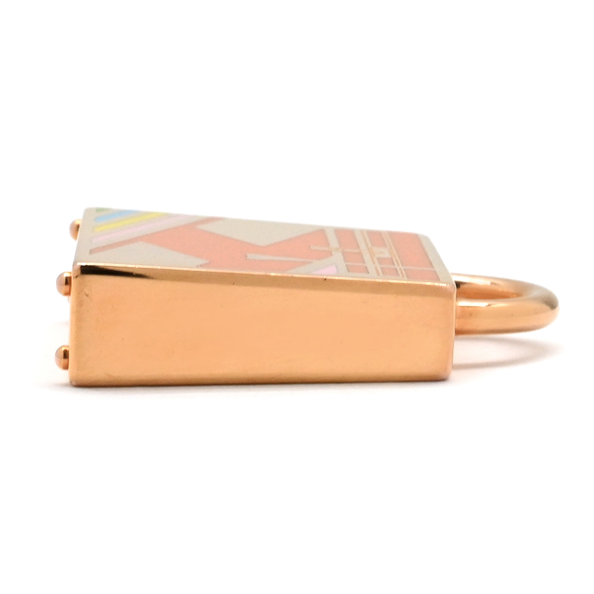 エルメス HERMES ケリー Hヴィブラシオン ピンクゴールド×オレンジ