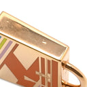 エルメス HERMES ケリー Hヴィブラシオン ピンクゴールド×オレンジ メタル チャーム ペンダントトップ バッグチャーム PG RG