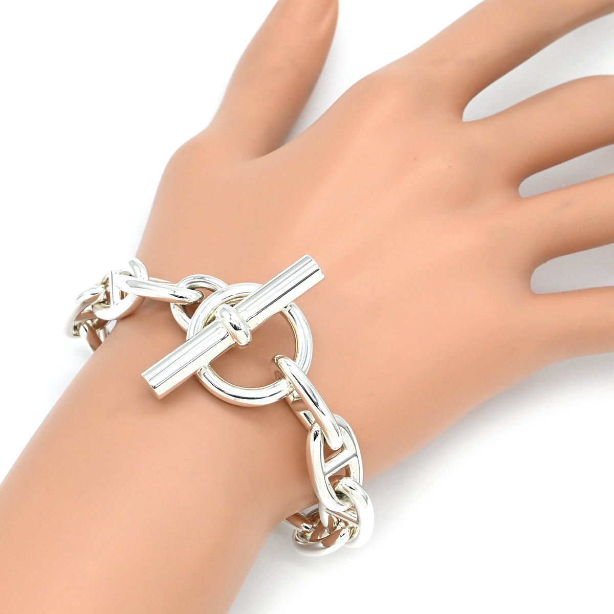 エルメス シェーヌダンクル ブレスレット GM シルバー SV925 エルメス