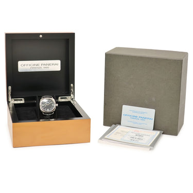 腕時計 パネライ PANERAI ラジオミール PAM00062 C番 自動巻き メンズ OH済 C番 K18WG無垢 スモールセコンド ブラック デイト