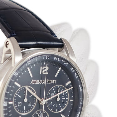 腕時計 オーデマピゲ AUDEMARS PIGUET CODE 11.59 バイ オーデマ ピゲ クロノグラフ 26393BC.OO.A321CR.01 自動巻き メンズ OH済 K18WG無垢
