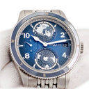 腕時計 モンブラン Montblanc 1858 ジオスフェール MB125567 自動巻き メンズ 青 デイト ワールドタイム 第2時間帯表示 デイ&ナイト