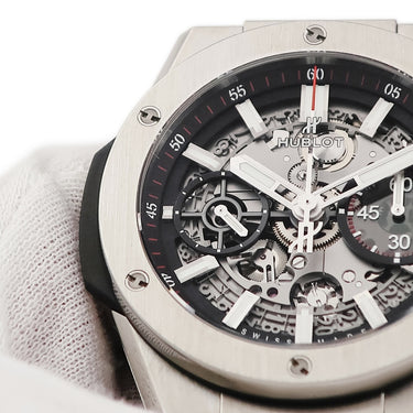 腕時計 ウブロ HUBLOT ビッグバン インテグレーテッド チタニウム 451.NX.1170.NX 自動巻き メンズ デイト インテグラル