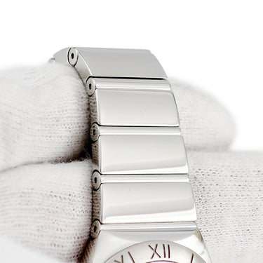 腕時計 オメガ OMEGA コンステレーション ポリッシュクォーツ 123.10.27.60.05.002 クオーツ レディース ホワイト シェル 白