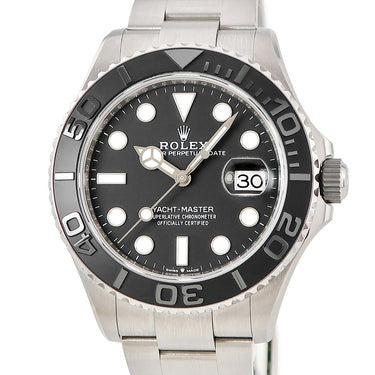 腕時計 ロレックス ROLEX ヨットマスター 42 226627 ランダム番 自動巻き メンズ 新品同様 ランダム番 黒 RLXチタン デイト 回転ベゼル