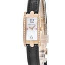 腕時計 ハリーウィンストン Harry Winston アヴェニュー C ミニ 332LQR クオーツ レディース K18PG無垢 純正ダイヤ サファイア シェル
