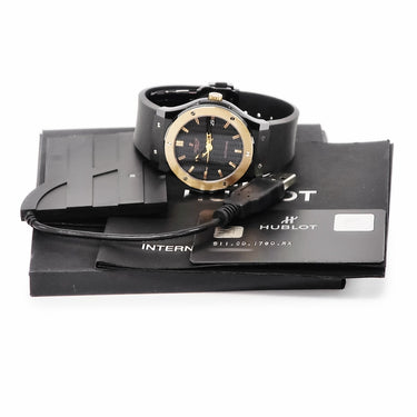 腕時計 ウブロ HUBLOT クラシックフュージョン セラミック キングゴールド 511.CO.1780.RX 自動巻き メンズ K18KG コンビ デイト
