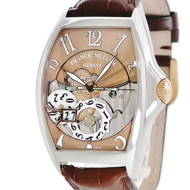 腕時計 フランクミュラー FRANCK MULLER トノウカーベックス ビッグデイト ブロンズ 8080SCGDFOSTGLTD 自動巻き メンズ K18PG×SS 限定