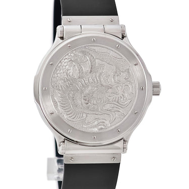 腕時計 ウブロ HUBLOT ドラゴン リミテッドエディション 1589.100.1 自動巻き メンズ MDM ブラック デイト 蓋付き 日本限定モデル