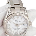 腕時計 ロレックス ROLEX デイトジャスト 26 179239 K番 自動巻き レディース K番 K18WG無垢 純正ダイヤ ローマン 白