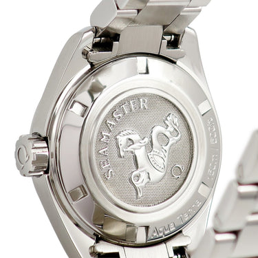 腕時計 オメガ OMEGA シーマスターアクアテラ 231.15.30.61.56.001 クオーツ レディース 純正ダイヤ デイト グレー