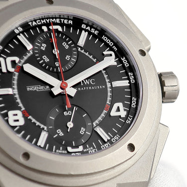 腕時計 IWC IWC インヂュニア クロノグラフ AMG IW372504 自動巻き メンズ チタニウム スモールセコンド タキメーター