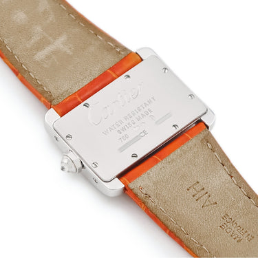 腕時計 カルティエ Cartier タンク ディヴァン ミニ WA301236 クオーツ レディース ロジウム加工K18WG無垢 純正ダイヤ ディバン