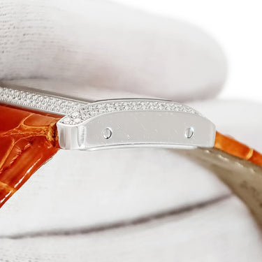 腕時計 カルティエ Cartier タンク ディヴァン ミニ WA301236 クオーツ レディース ロジウム加工K18WG無垢 純正ダイヤ ディバン