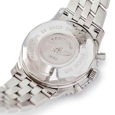 腕時計 ブライトリング BREITLING アヴィアスター A13024 自動巻き メンズ 黒 ブラック デイト スモールセコンド タキメーター