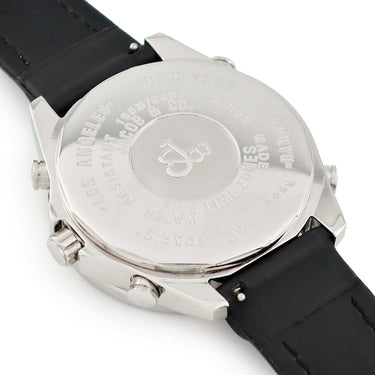 腕時計 ジェイコブ JACOB&CO 5タイムゾーン 47mm クオーツ メンズ 純正ダイヤ ファイブタイムゾーン デイト 夜光 ギヨシェ