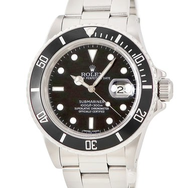 腕時計 ロレックス ROLEX サブマリーナー デイト 16800 87番台 自動巻き メンズ 87番台 黒 ブラック オイスターブレス ダイバーズ